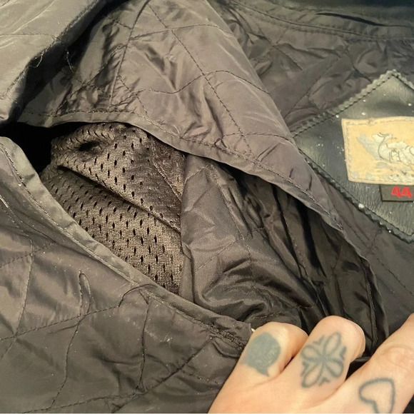 Vintage‎ Rhyno men’s  leather armoured motorcycle jacket in size 44 - Picture 13 of 16